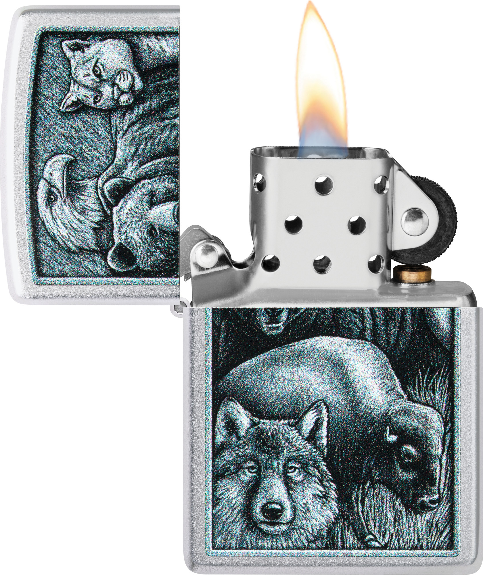 Зажигалка Zippo Animal Kingdom Design / 46237 (серебристый) — фото 3
