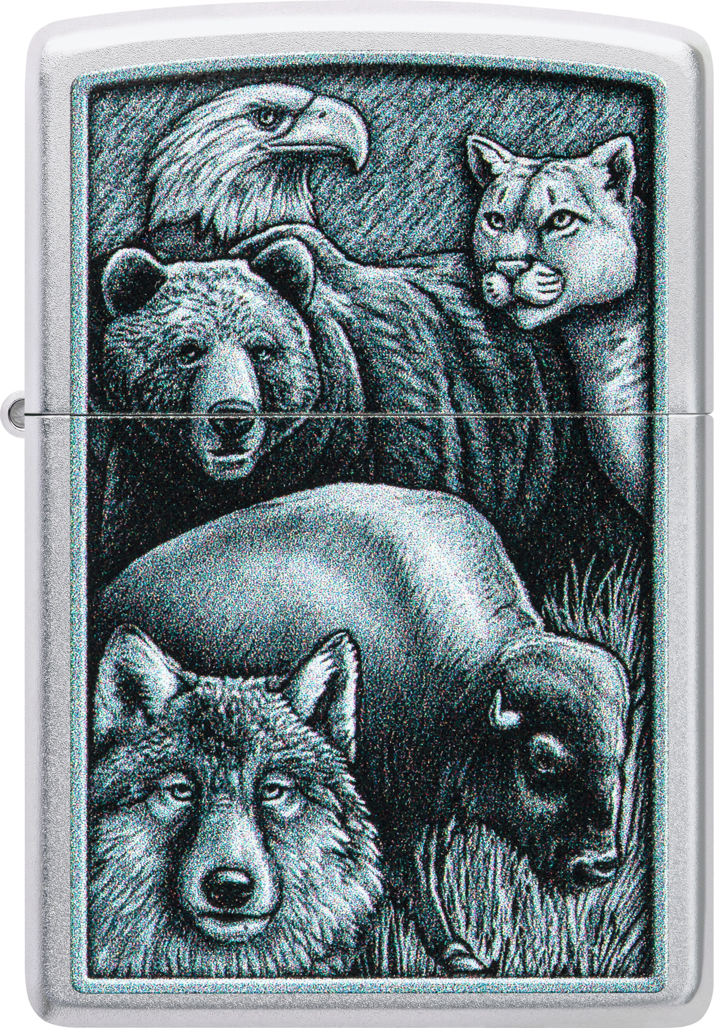Зажигалка Zippo Animal Kingdom Design / 46237 (серебристый) — фото 2