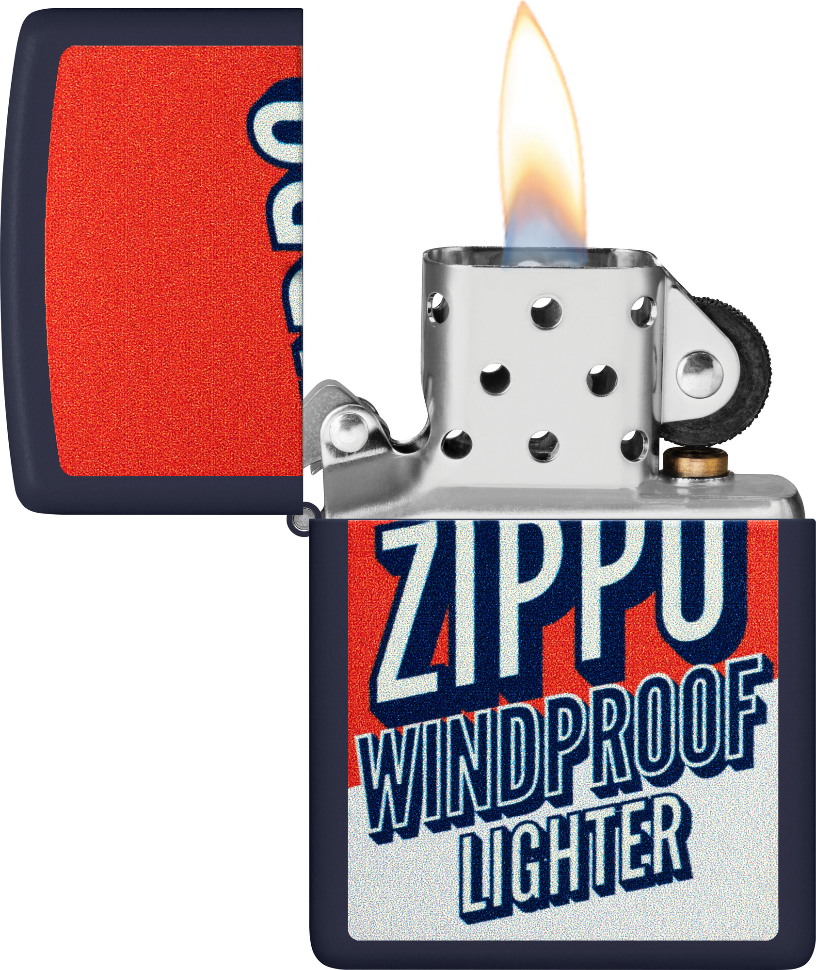 Зажигалка Zippo Color Block Design / 46486 (синий) — фото 4
