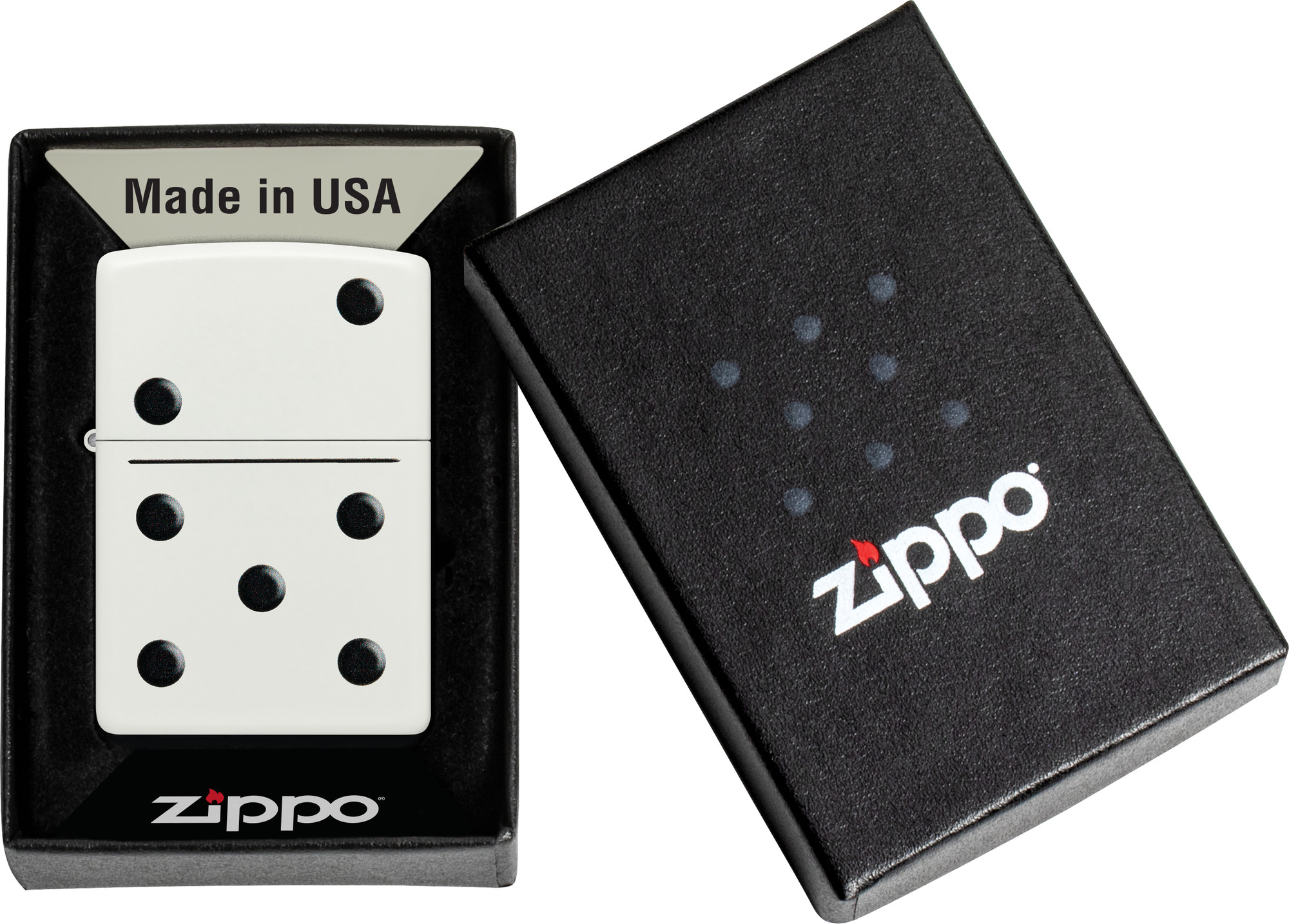 Зажигалка Zippo Domino Design / 46159 (белый) — фото 5