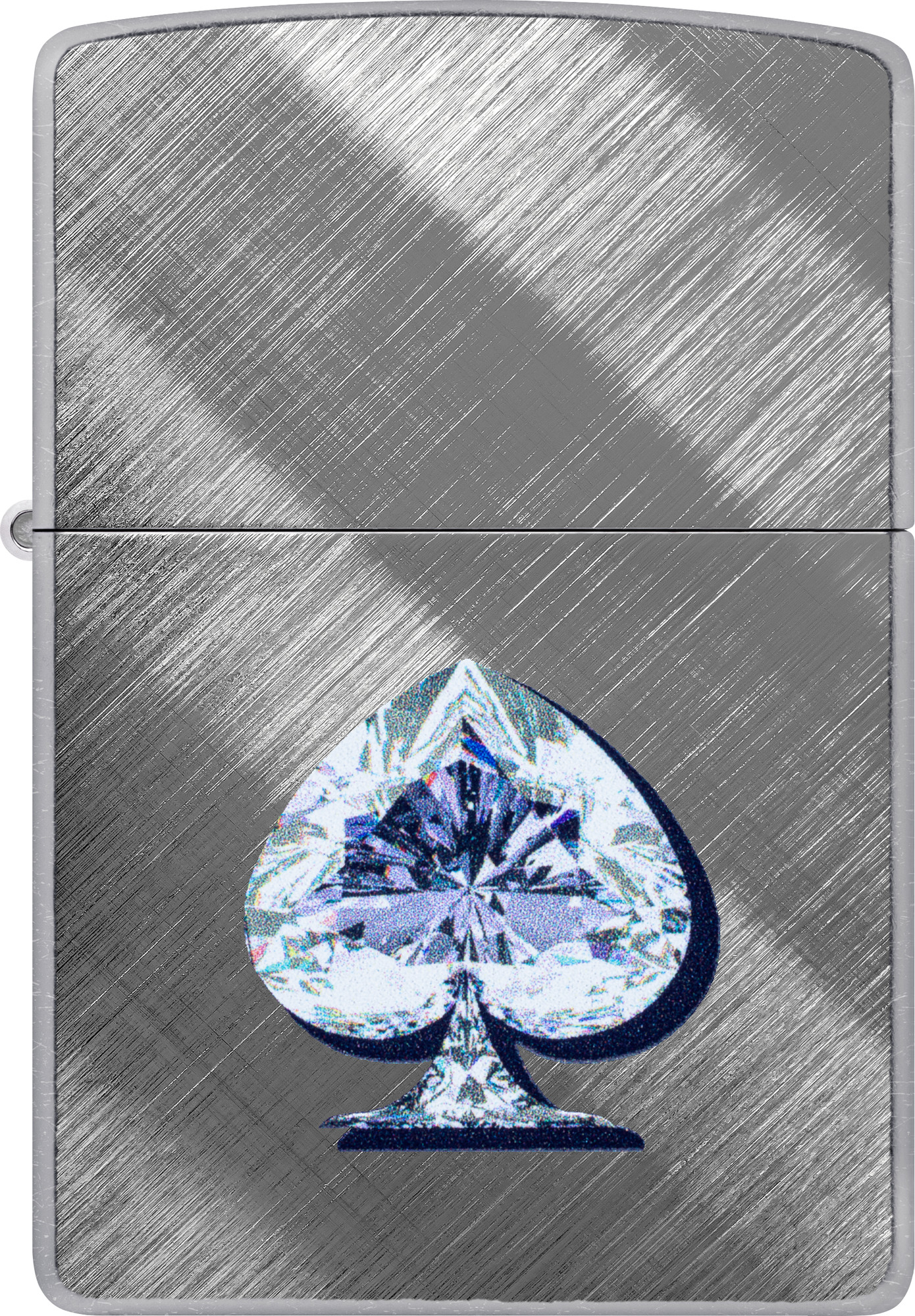 Зажигалка Zippo Gleaming Spade Design / 46472 (серебристый) — фото 2