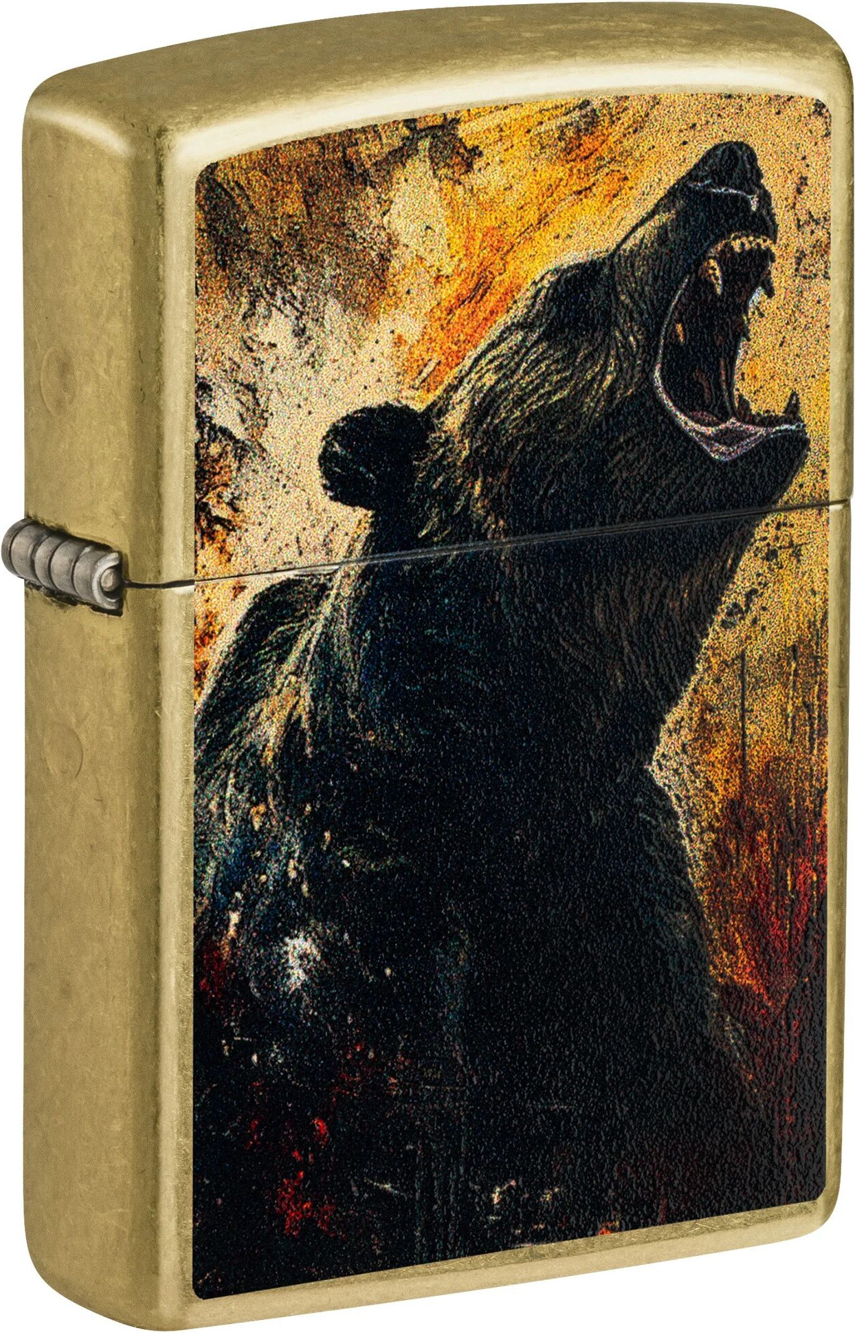Зажигалка Zippo Grizzly Roar Design / 46695 (золотистый)