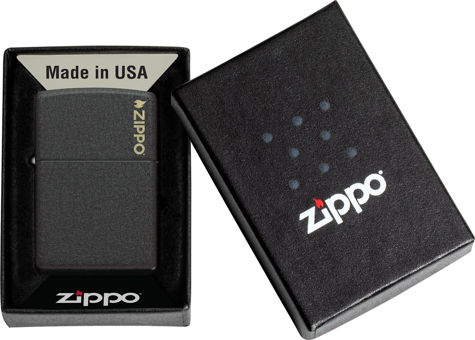 Зажигалка Zippo Logo / 236ZL (черный) — фото 5