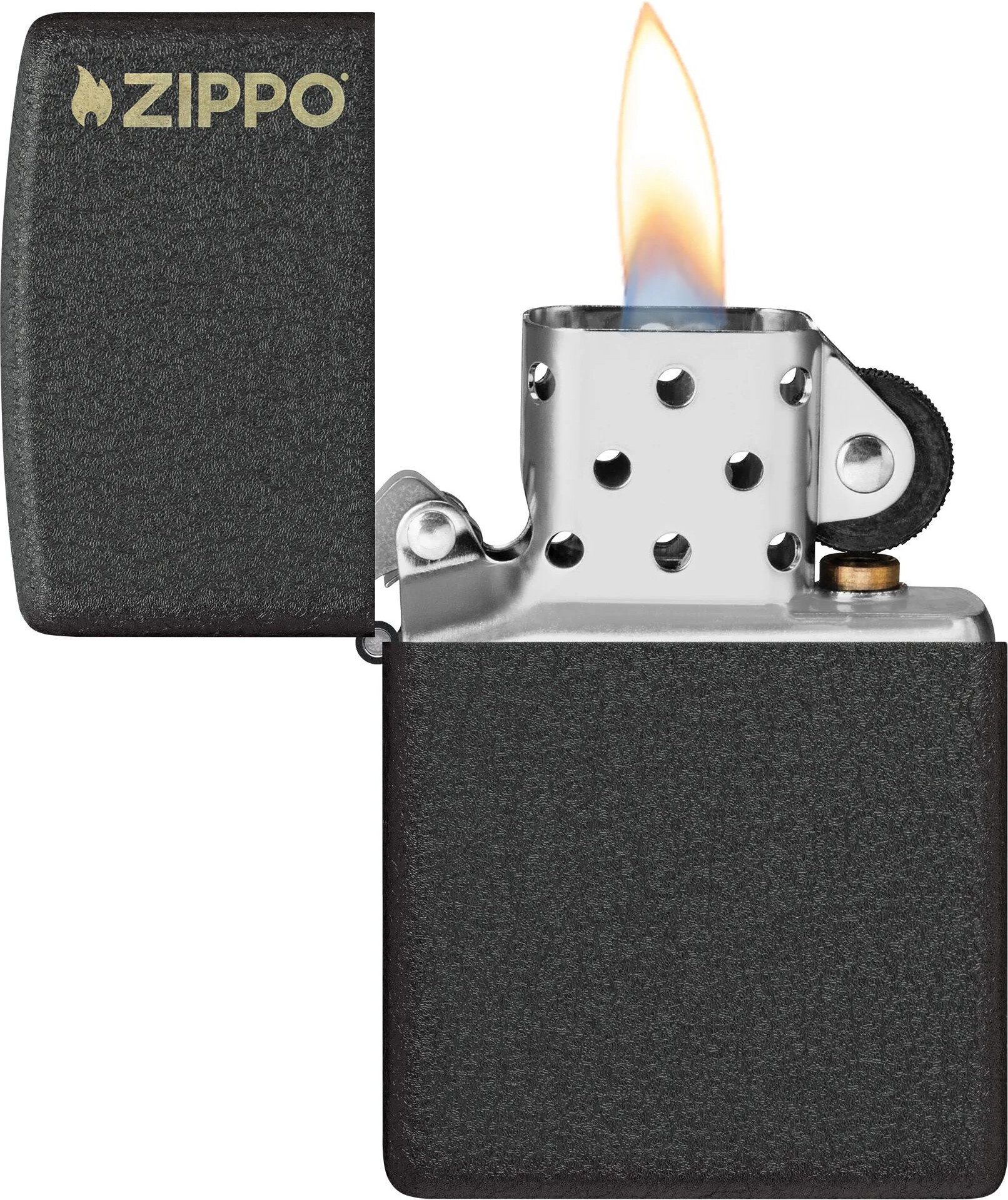 Зажигалка Zippo Logo / 236ZL (черный) — фото 3