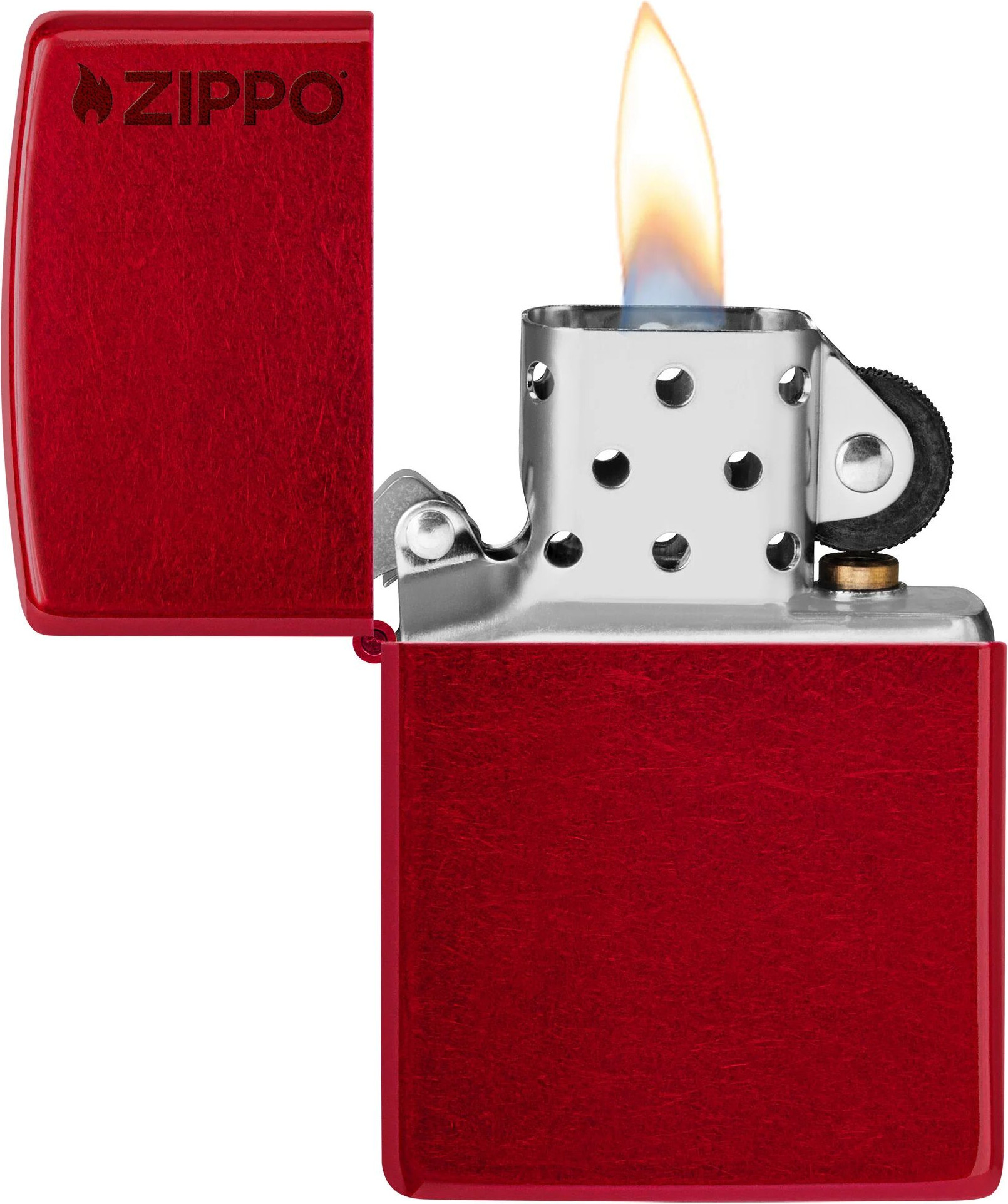 Зажигалка Zippo Logo / 21063ZL (красный) — фото 3