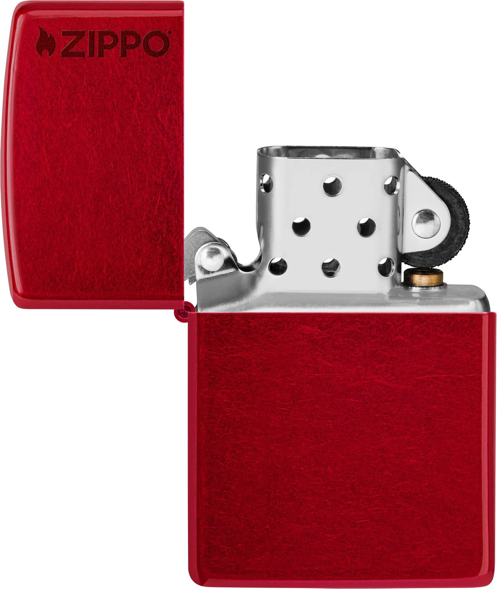 Зажигалка Zippo Logo / 21063ZL (красный) — фото 2