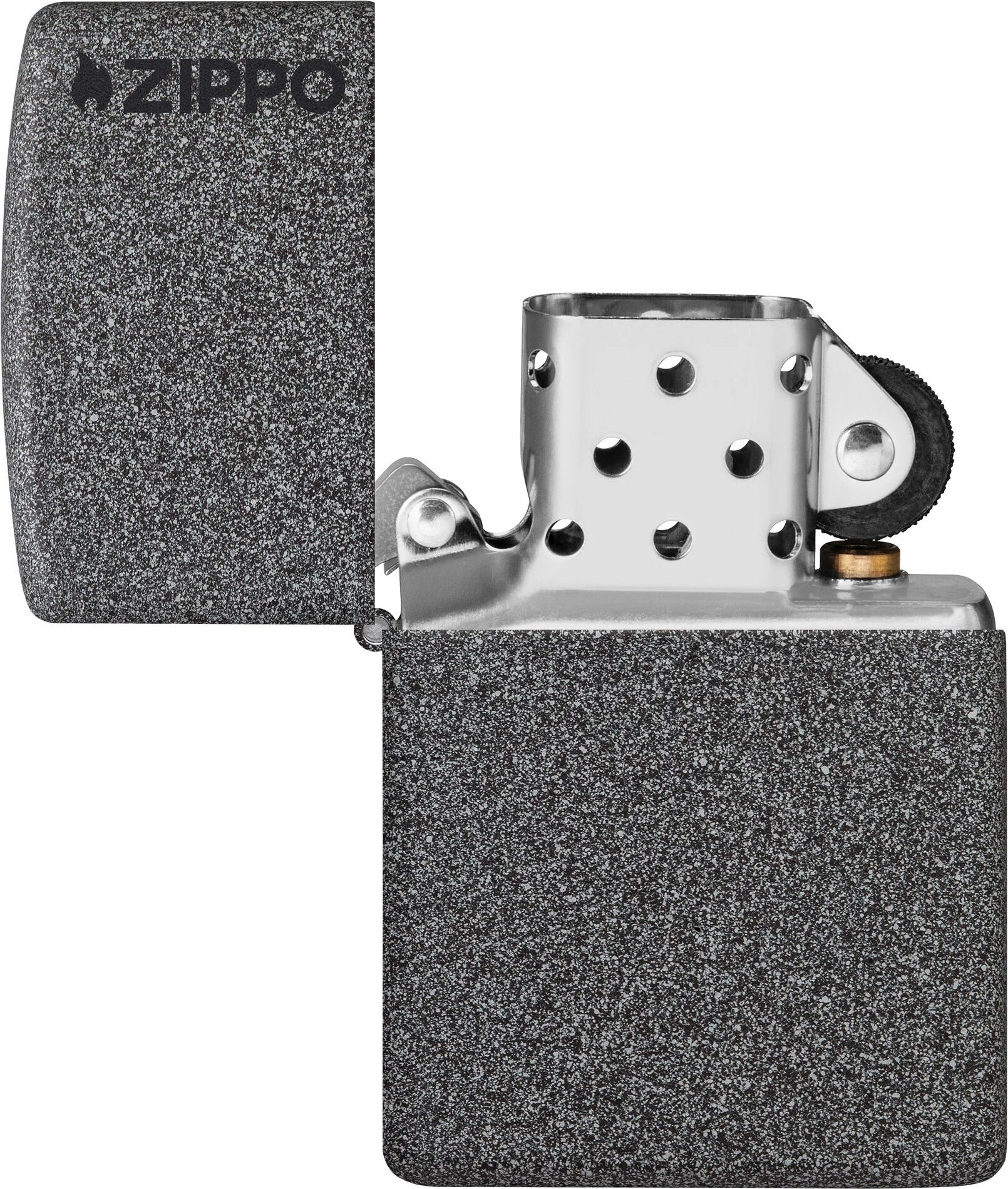 Зажигалка Zippo Logo / 211ZL (серый) — фото 2