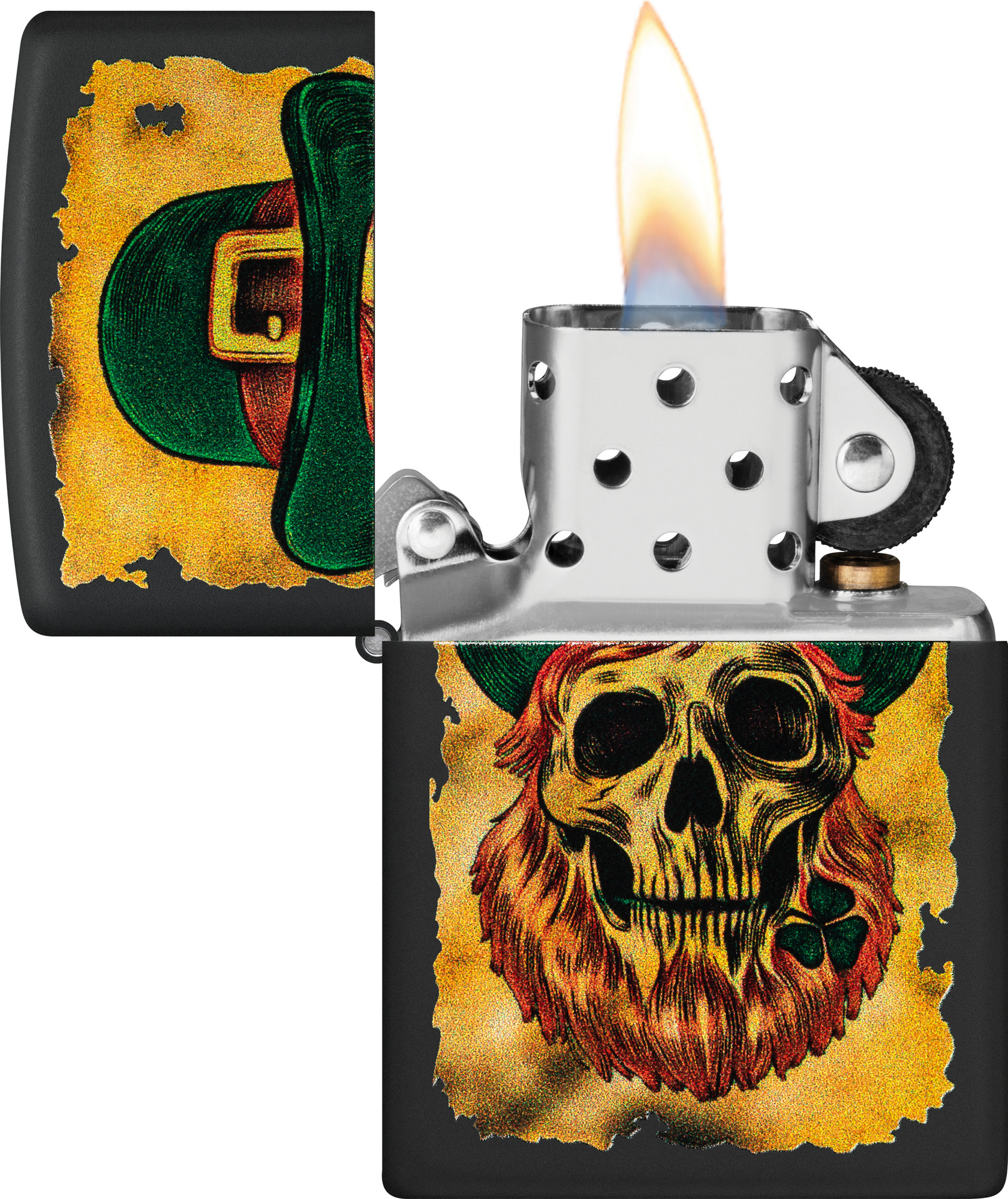 Зажигалка Zippo Lucky Map / 46244 (черный) — фото 3