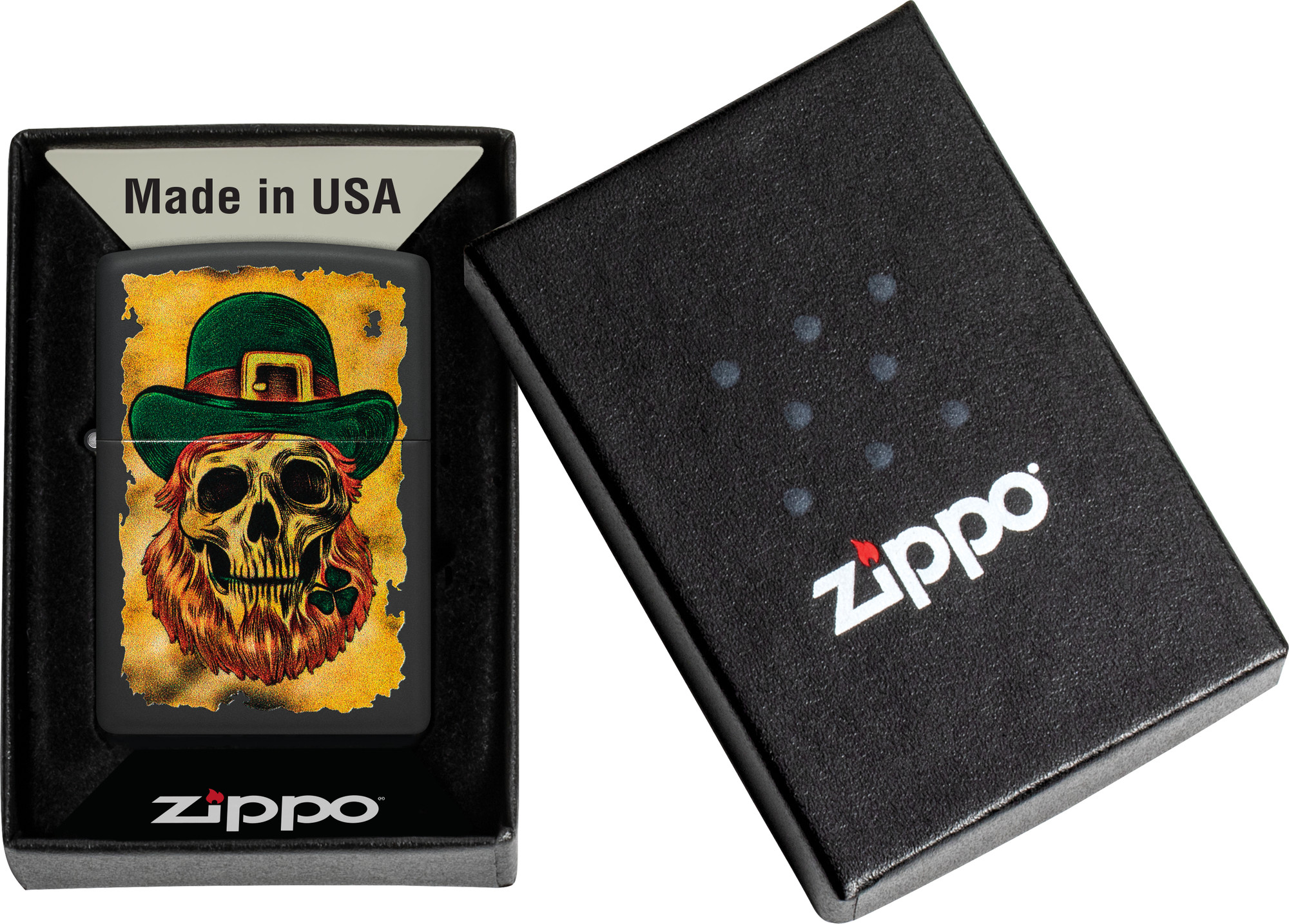 Зажигалка Zippo Lucky Map / 46244 (черный) — фото 5