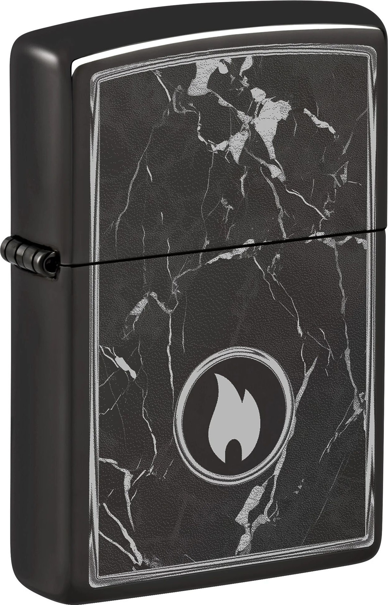 Зажигалка Zippo Marble Flame / 46571 (черный)