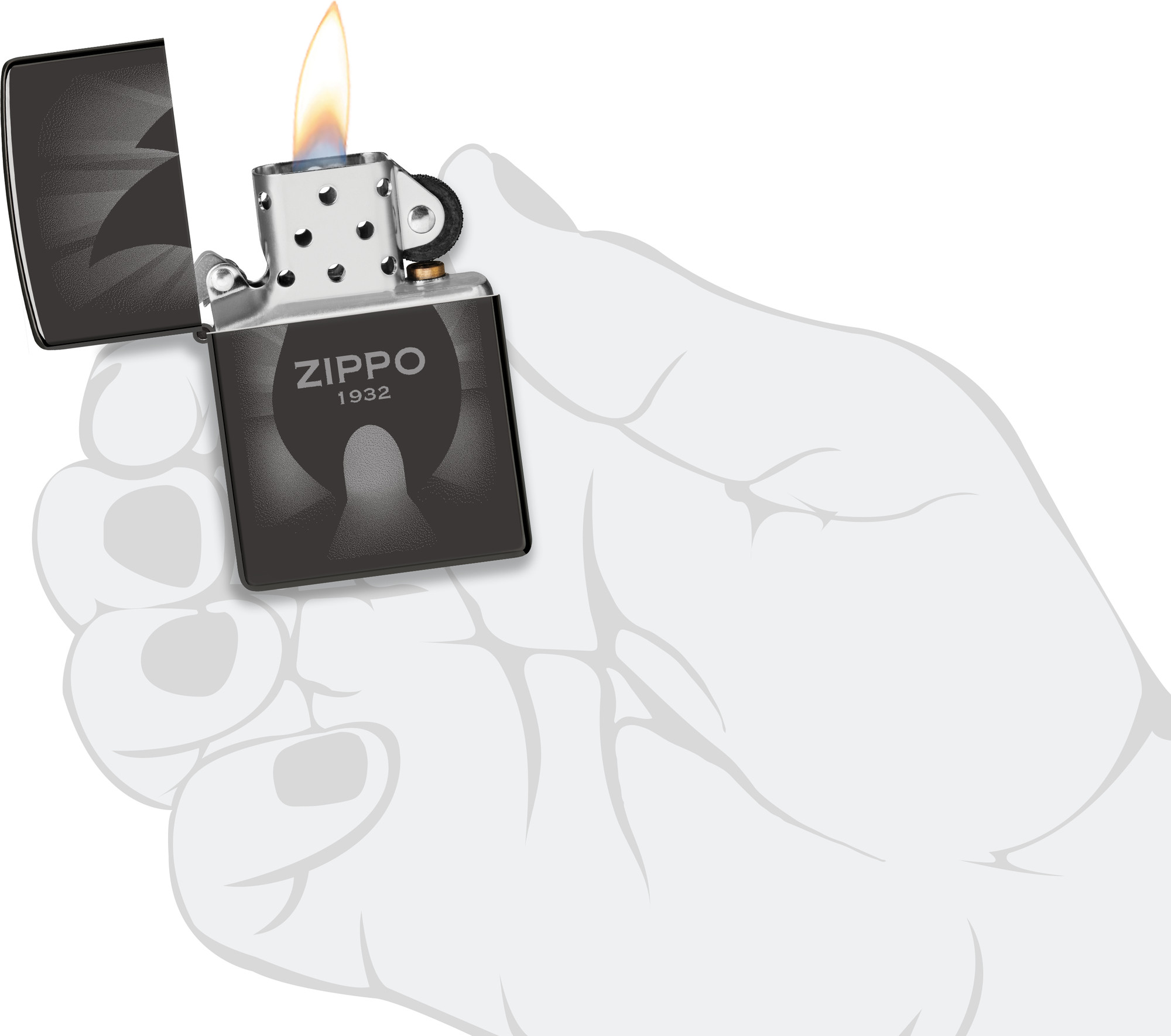 Зажигалка Zippo Radiant / 46175 (черный) — фото 6