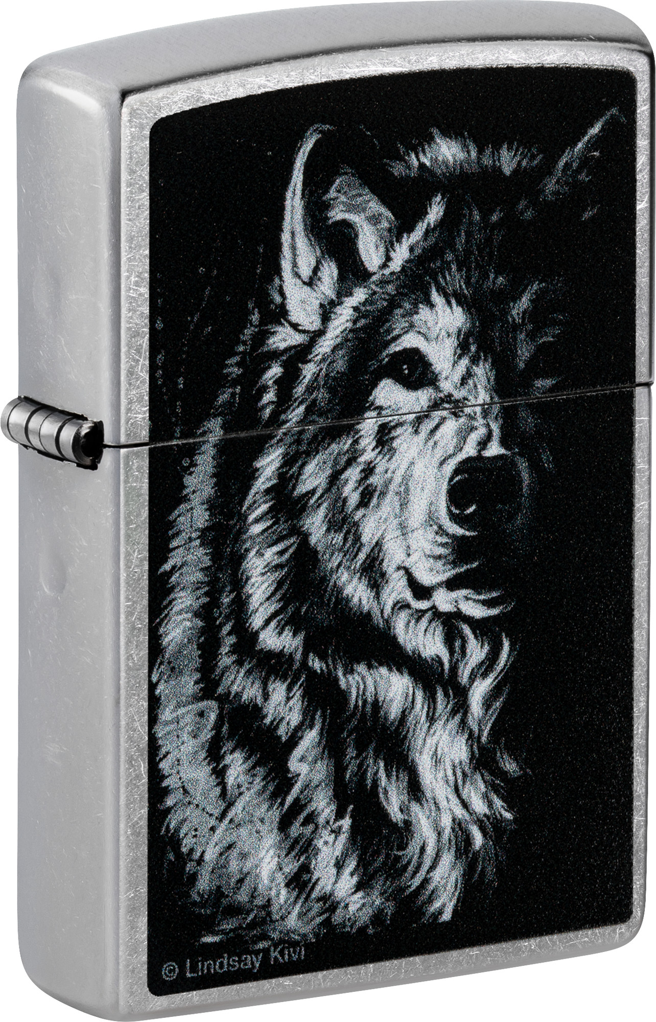 Зажигалка Zippo Shadow Wolf / 46149 (серебристый)