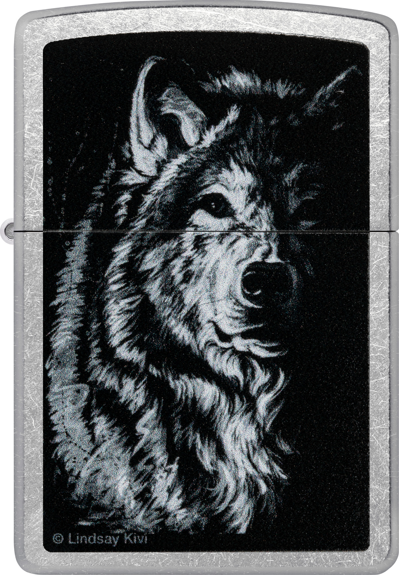 Зажигалка Zippo Shadow Wolf / 46149 (серебристый) — фото 2