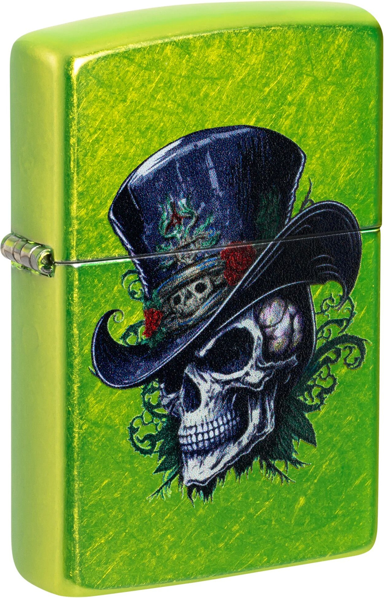 Зажигалка Zippo Steampunk Skeleton / 46709 (зеленый)