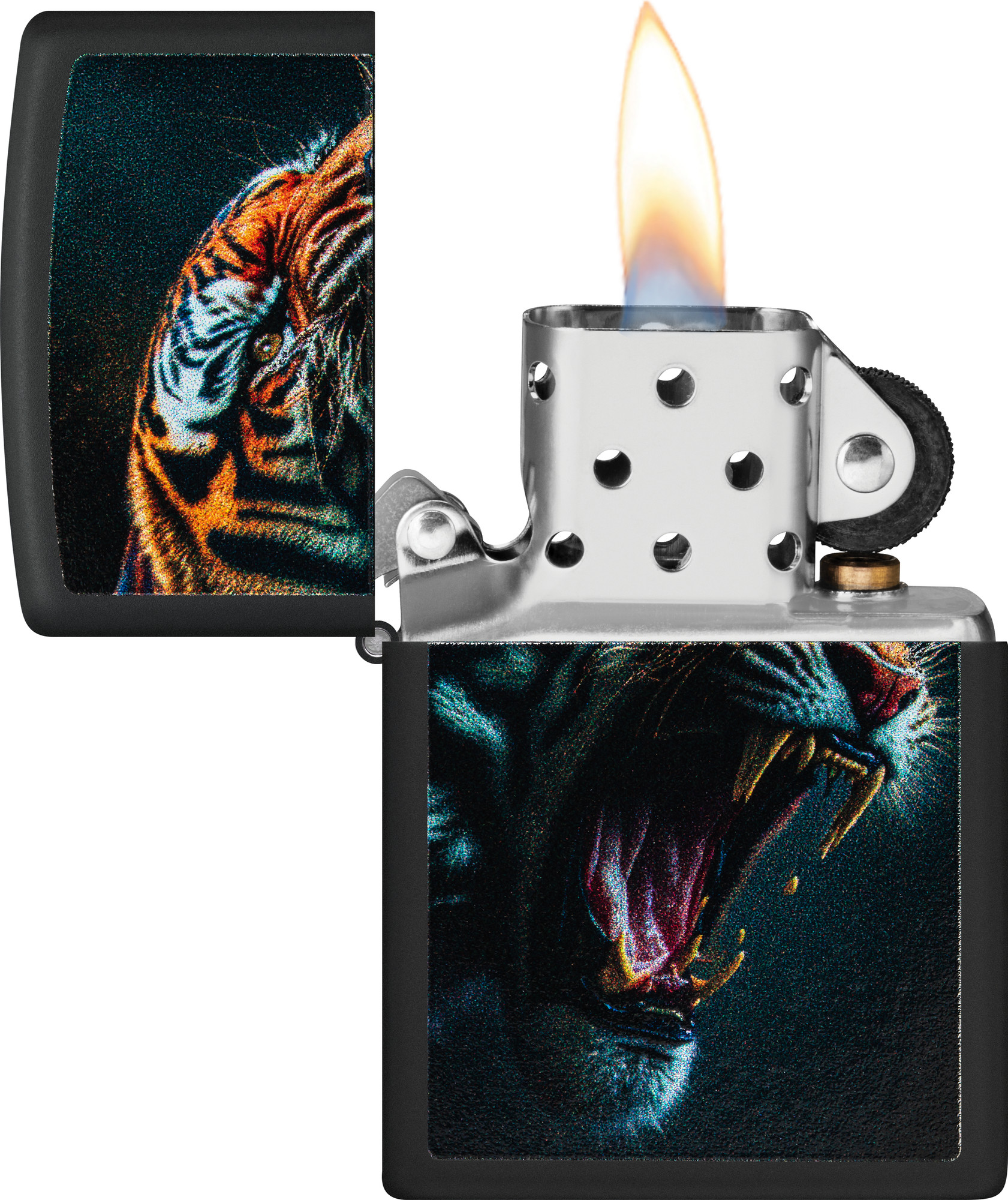 Зажигалка Zippo Tiger Roar Design / 46241 (черный) — фото 3