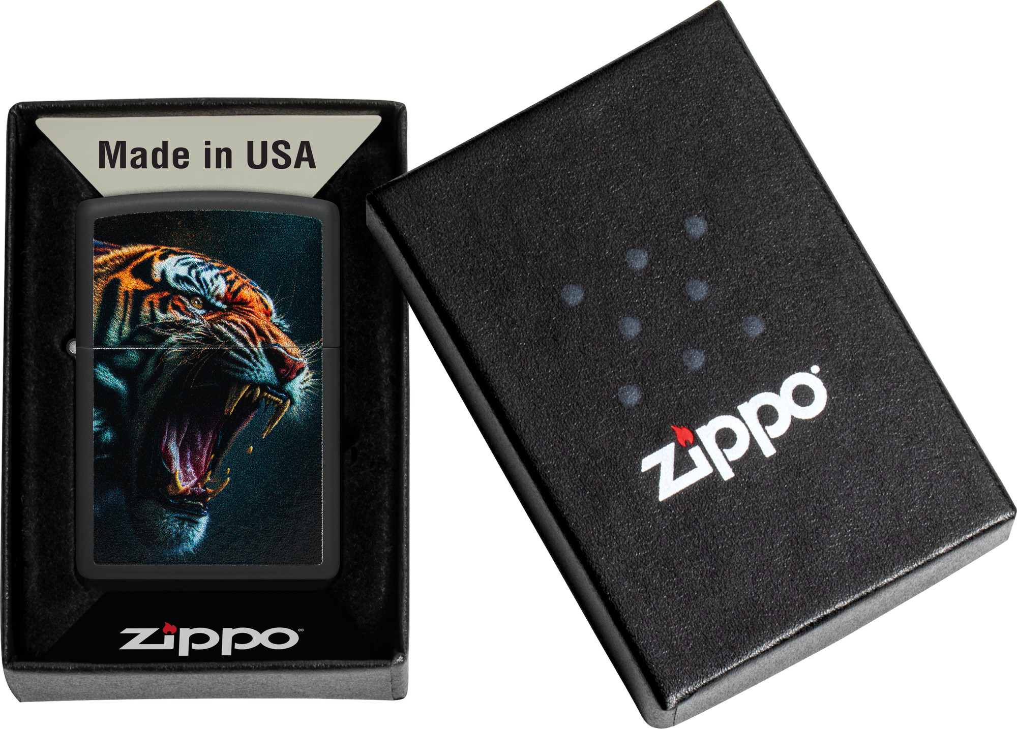 Зажигалка Zippo Tiger Roar Design / 46241 (черный) — фото 5