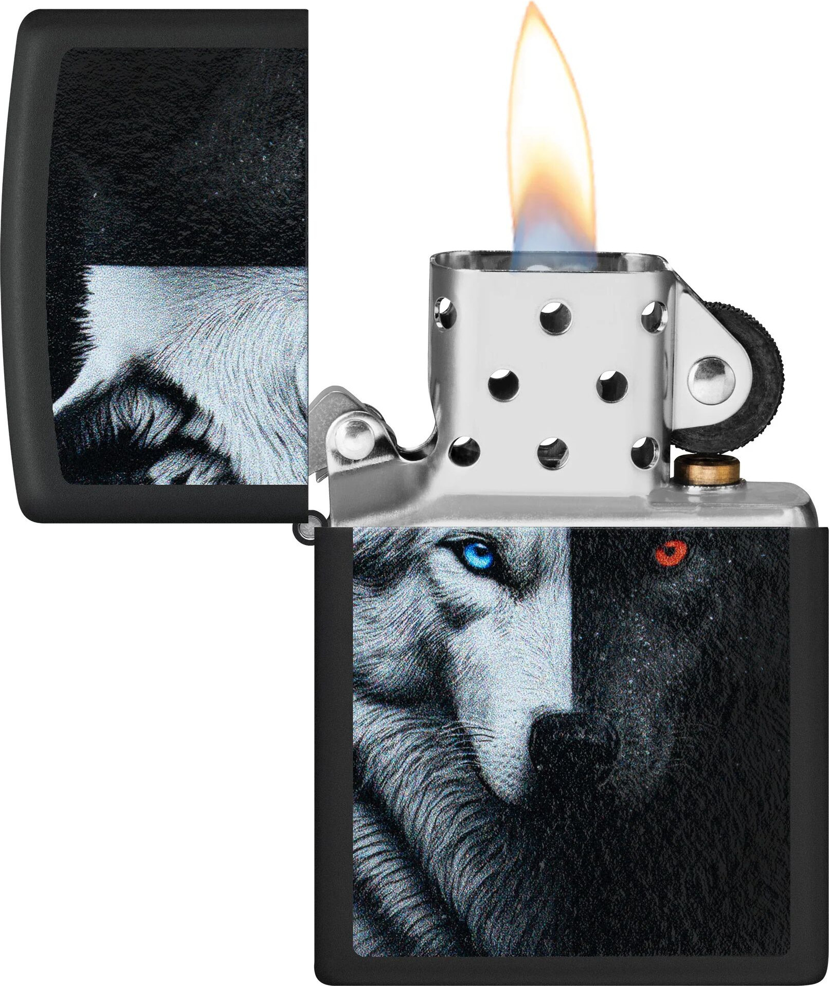 Зажигалка Zippo Two Wolves / 46694 (черный) — фото 2