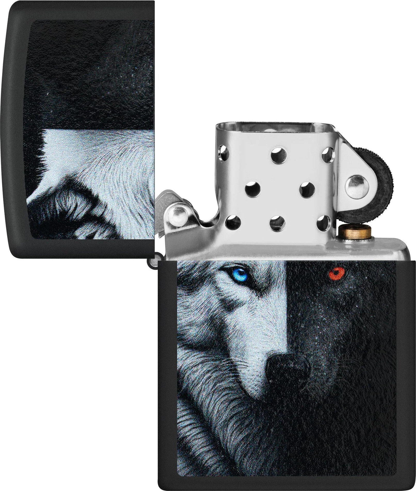 Зажигалка Zippo Two Wolves / 46694 (черный) — фото 3
