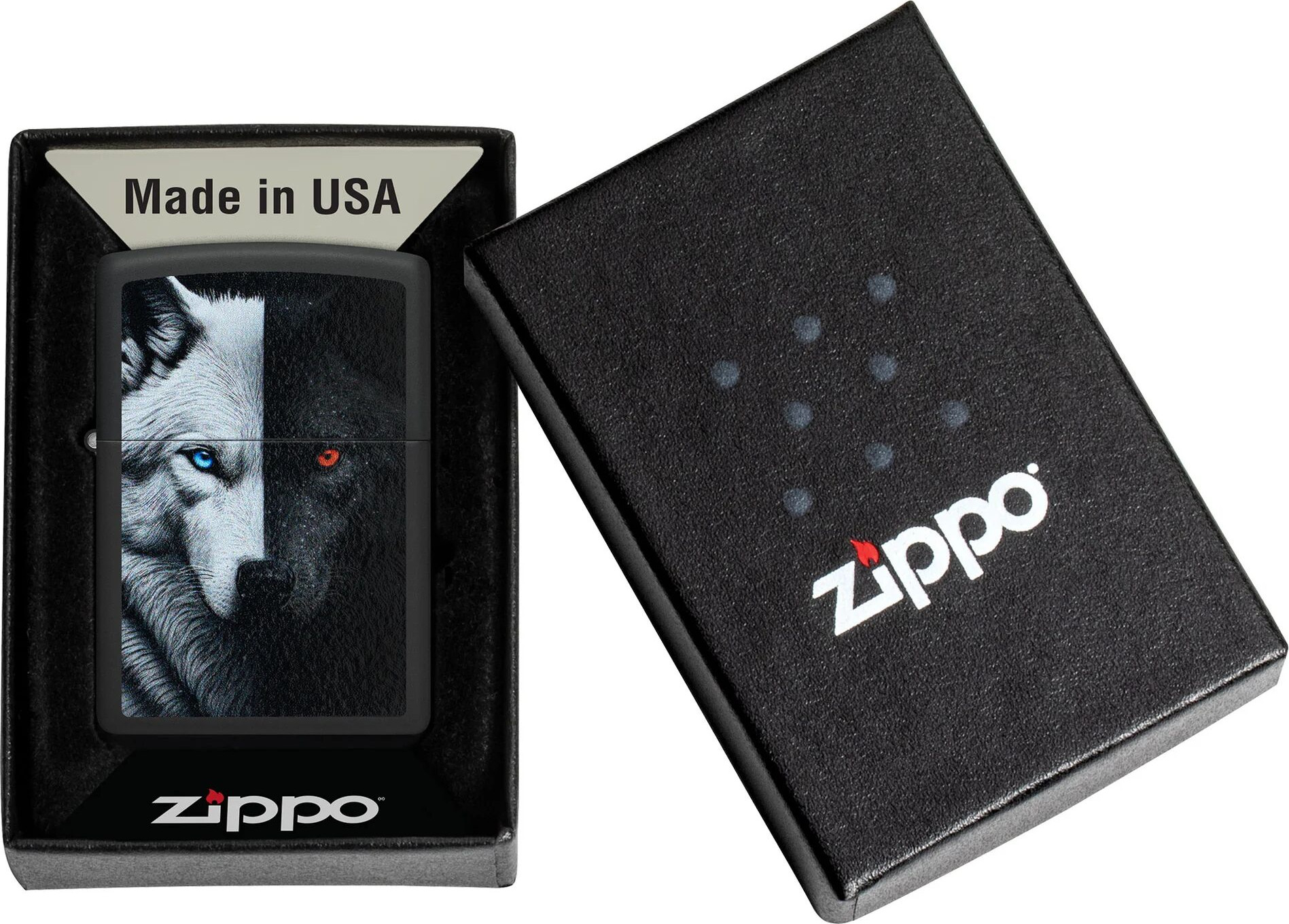 Зажигалка Zippo Two Wolves / 46694 (черный) — фото 5