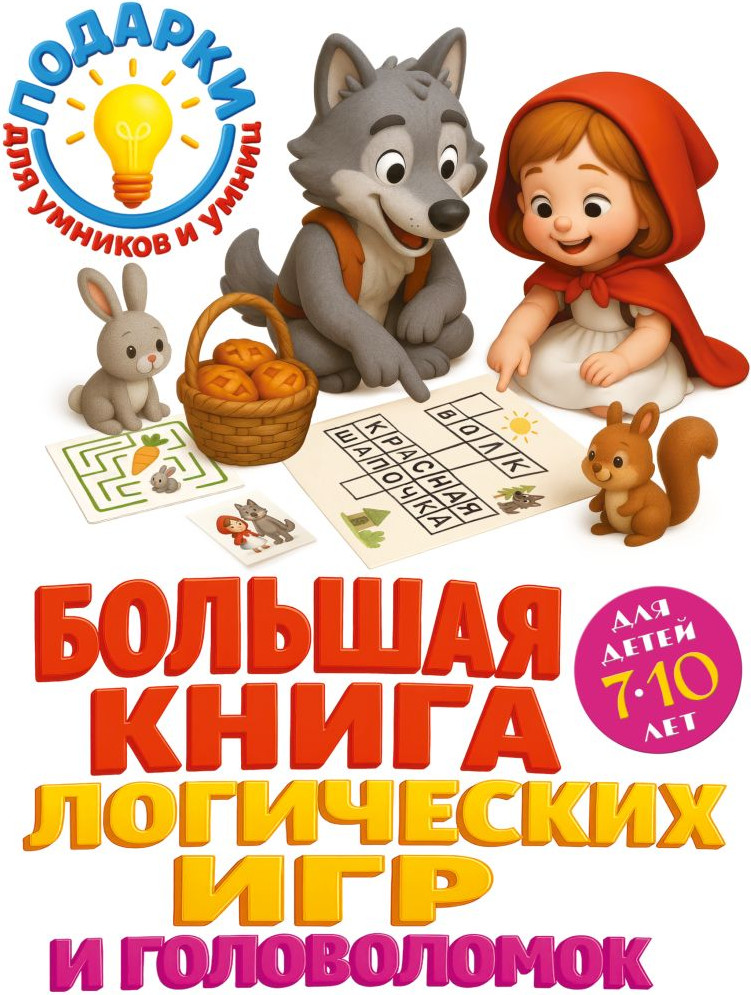 Развивающая книга Эксмо Большая книга логических игр и головоломок: для детей 7-10 лет (Горохова Анна, Филиппов Александр)