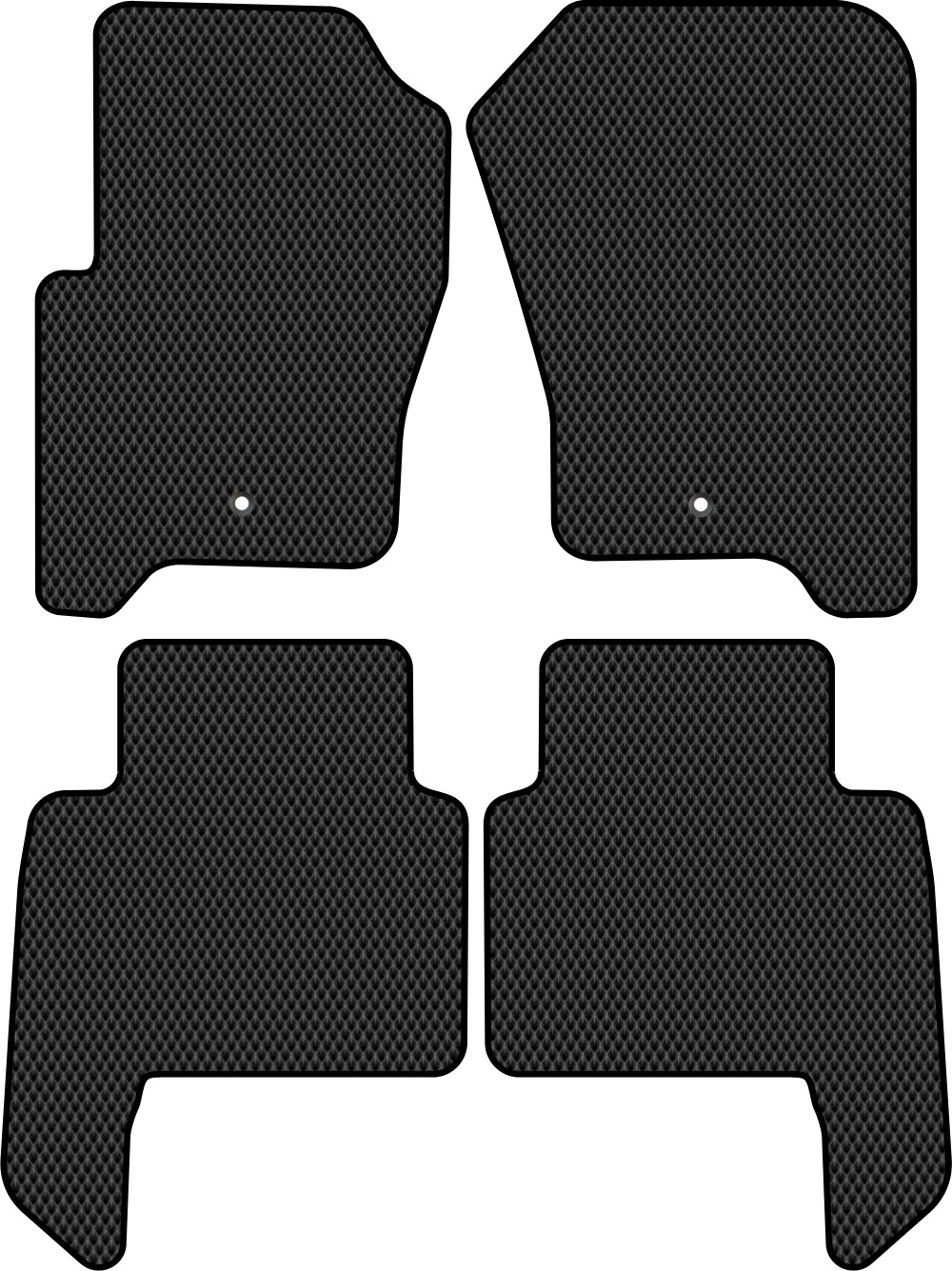 Комплект ковриков для авто Alicosta 0661_2 для Land Rover Range Rover Sport I SUV/L320 2005-2013 (EVA ромб, черный)