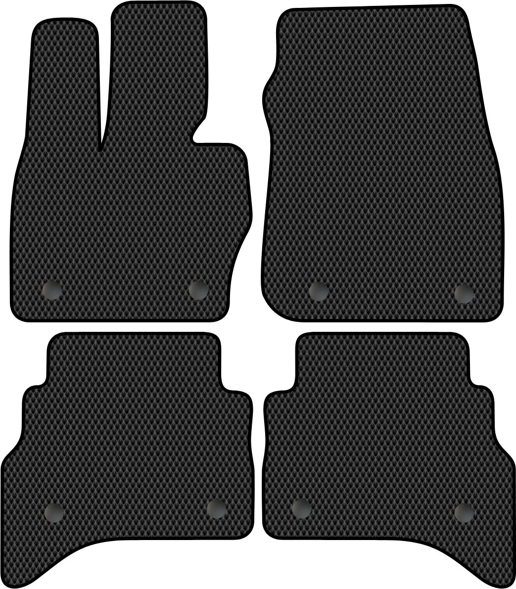 Комплект ковриков для авто Alicosta 2345_2 для Land Rover Range Rover V SUV/L460 2021-н.в. (EVA ромб, черный) — фото 1