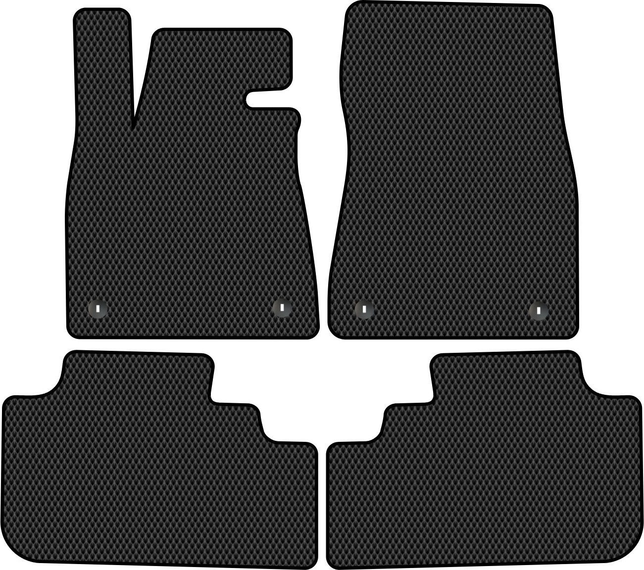 Комплект ковриков для авто Alicosta 2356_2 для Lexus RX200T SUV/AGL20W/AGL25W 2015-2017 (EVA ромб, черный)