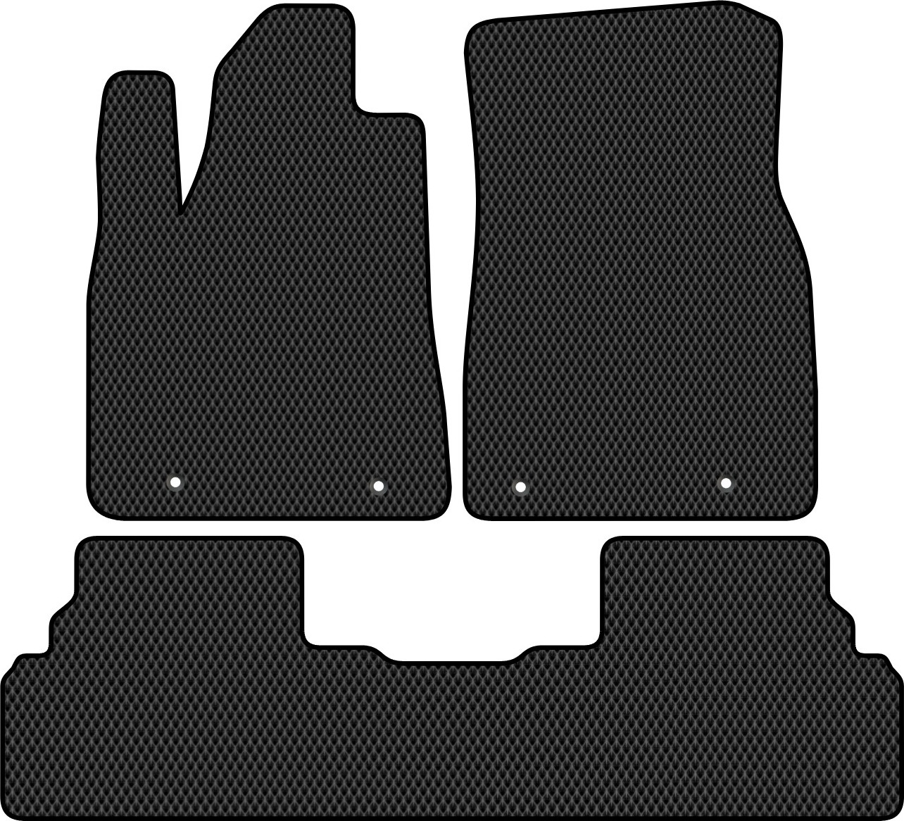 Комплект ковриков для авто Alicosta 2357_2 для Lexus RX270 III SUV/AL10 2010-2012 (EVA ромб, черный)