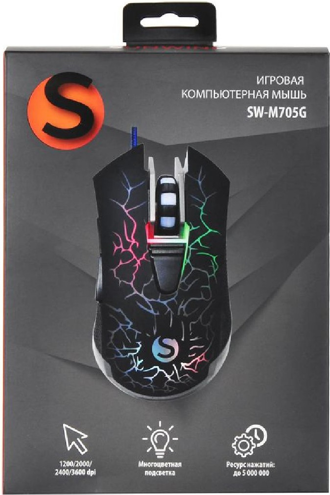 Мышь Sunwind SW-M705G (черный) — фото 4