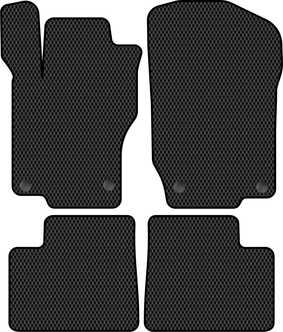 Комплект ковриков для авто Alicosta 0824_2 для Mercedes-Benz M-Class II SUV/W164 2005-2011 (EVA ромб, черный)