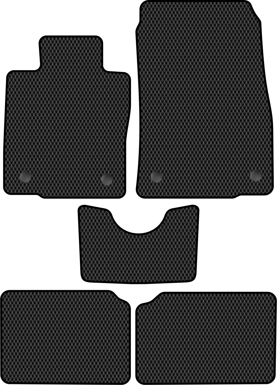 Комплект ковриков для авто Alicosta 0865_2 для Mini Countryman SUV/R60 2010-2016 (EVA ромб, черный)