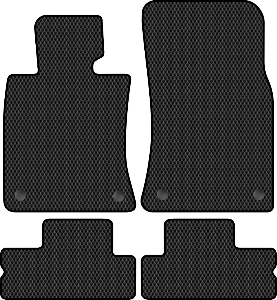 Комплект ковриков для авто Alicosta 2419_2 для Mini Hatch II хэтчбек 5дв/R56 2006-2014 (EVA ромб, черный)
