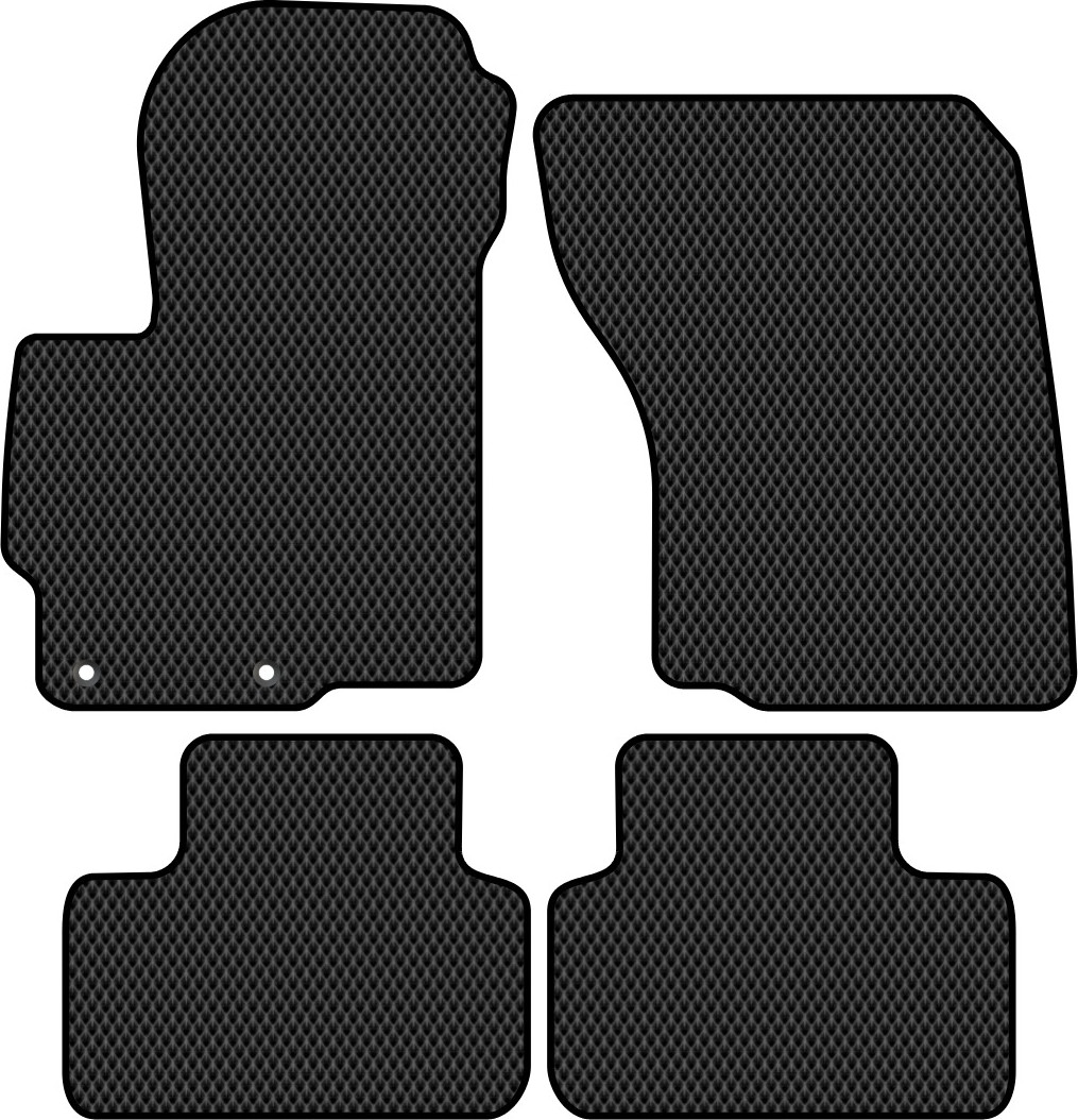 Комплект ковриков для авто Alicosta 0872_2 для Mitsubishi ASX I SUV/GA1W/GA2W/GA3W 2010-н.в. (EVA ромб, черный)