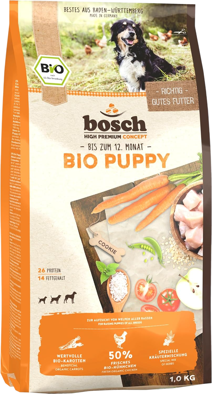 Сухой корм для собак Bosch Petfood Bio Pappy Курица с Морковью (1кг)