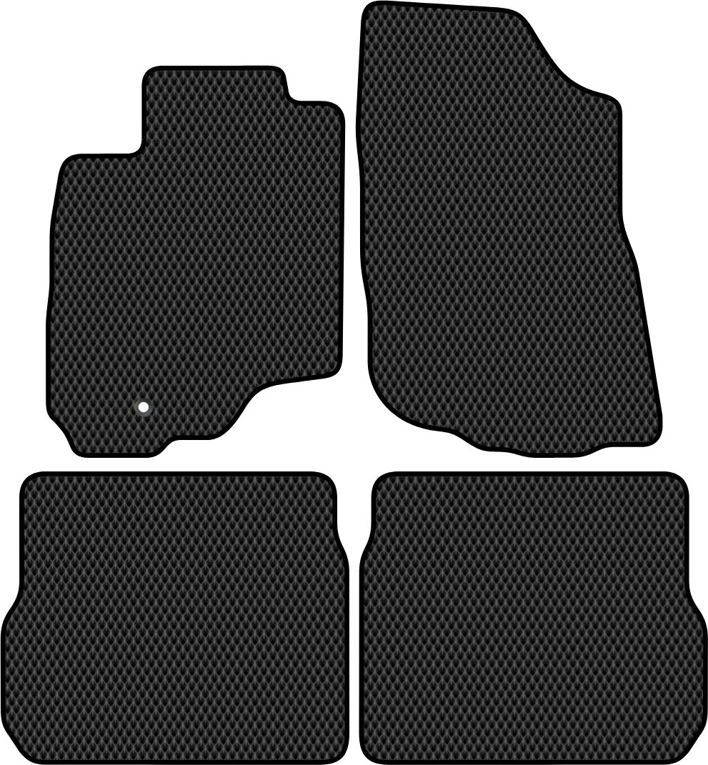 Комплект ковриков для авто Alicosta 0890_2 для Mitsubishi Outlander I SUV/CU2W 2002-2009 (EVA ромб, черный)
