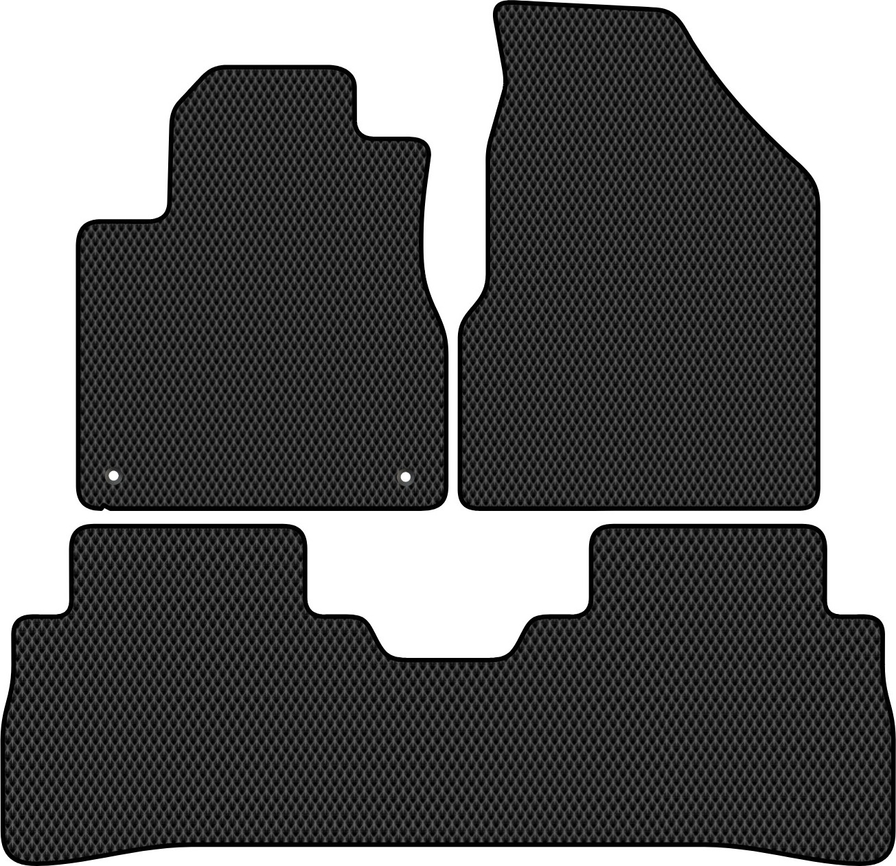 Комплект ковриков для авто Alicosta 0943_2 для Nissan Murano II SUV/Z51 2007-2016 (EVA ромб, черный)
