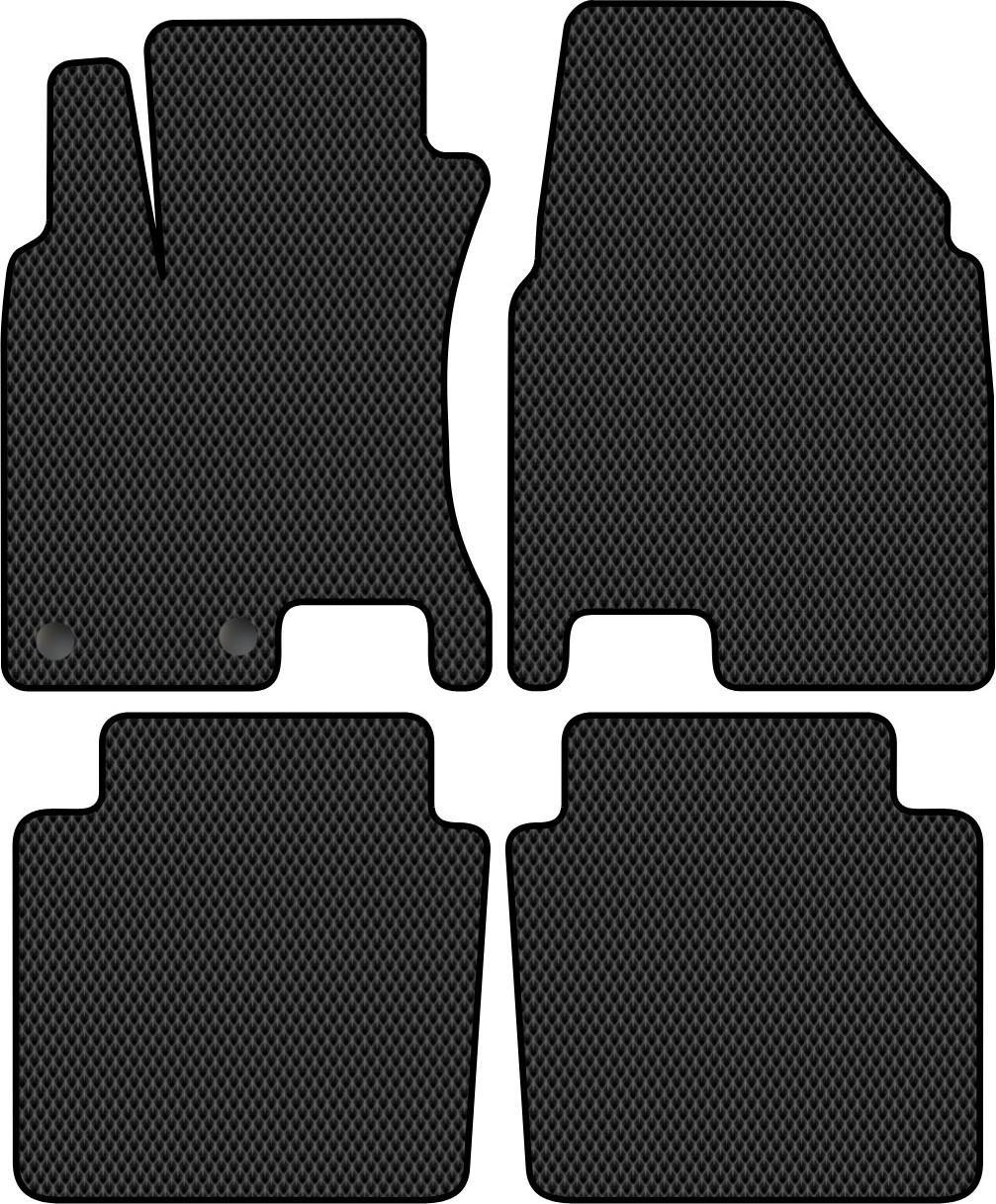 Комплект ковриков для авто Alicosta 0960_2 для Nissan Qashqai +2 I SUV/J10 2010-2014 (EVA ромб, черный)