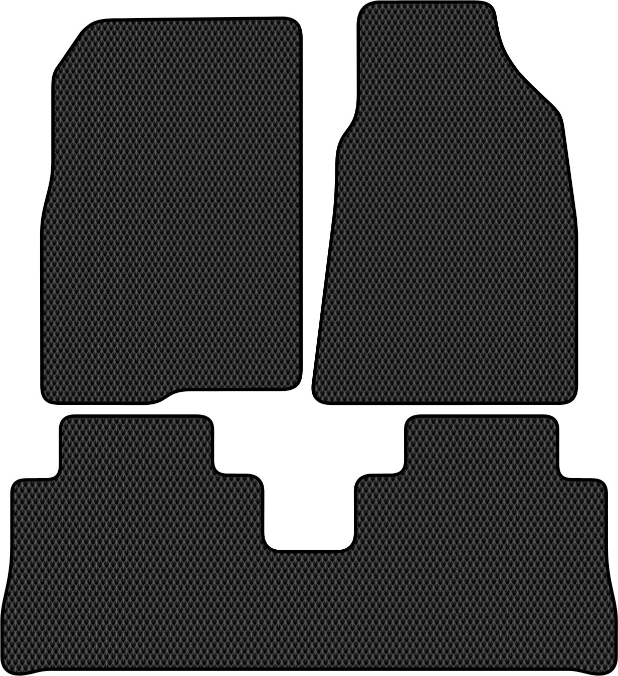 Комплект ковриков для авто Alicosta 2441_2 для Opel Antara I SUV/C105 2006-2011 (EVA ромб, черный)