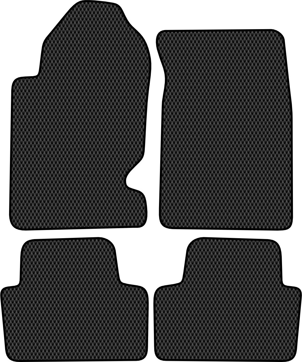 Комплект ковриков для авто Alicosta 2484_2 для SsangYong Rexton SUV/Y290/Y250 2006-2016 (EVA ромб, черный)