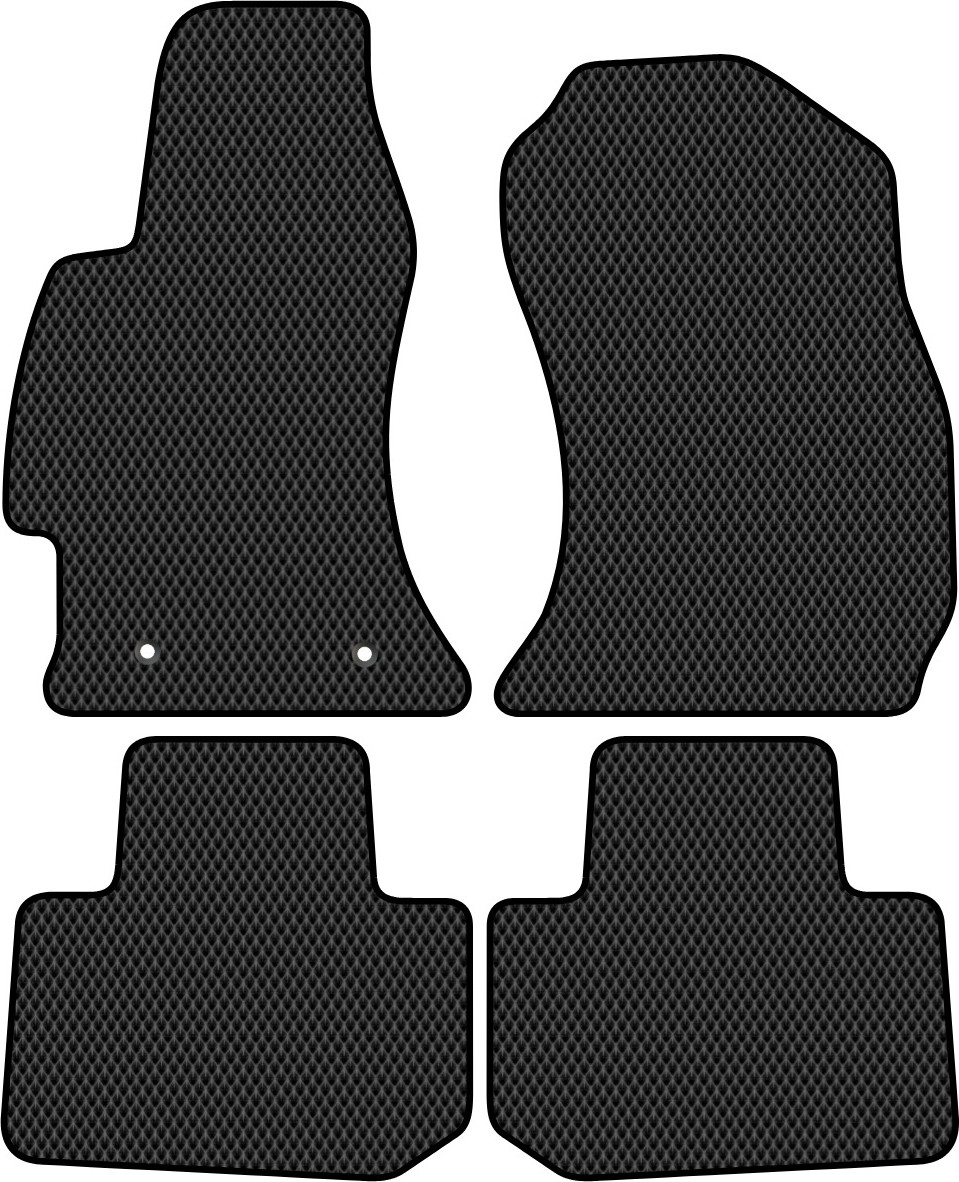 Комплект ковриков для авто Alicosta 1225_2 для Subaru Forester SUV/SJ 2012-2019 (EVA ромб, черный) — фото 1