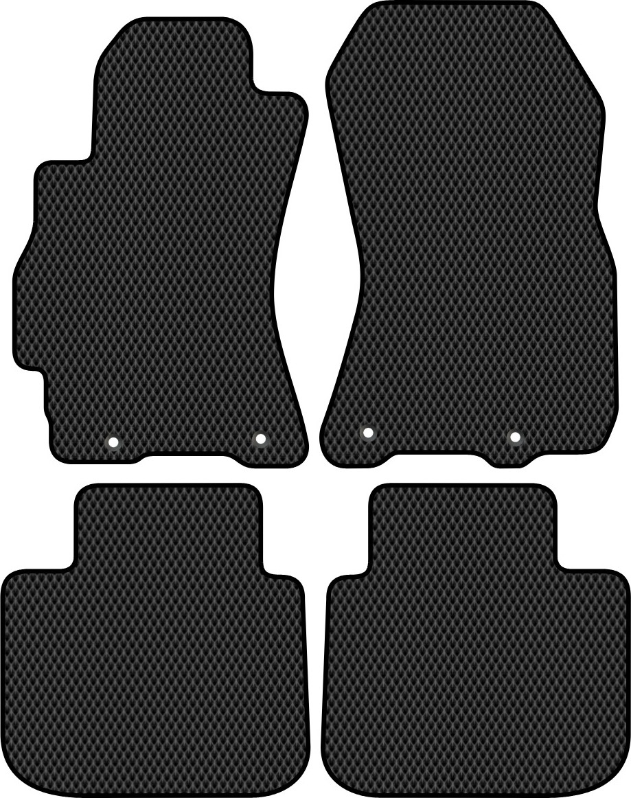 Комплект ковриков для авто Alicosta 2493_2 для Subaru Outback универсал/BR 2009-2015 (EVA ромб, черный)