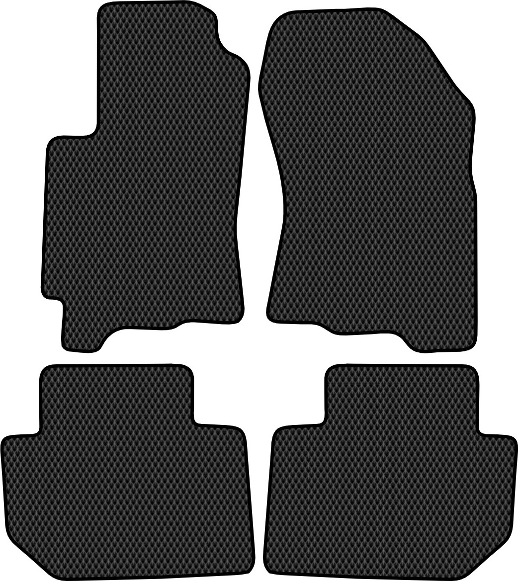 Комплект ковриков для авто Alicosta 1237_2 для Subaru Tribeca SUV/WX/W10 2007-2014 (EVA ромб, черный) — фото 1