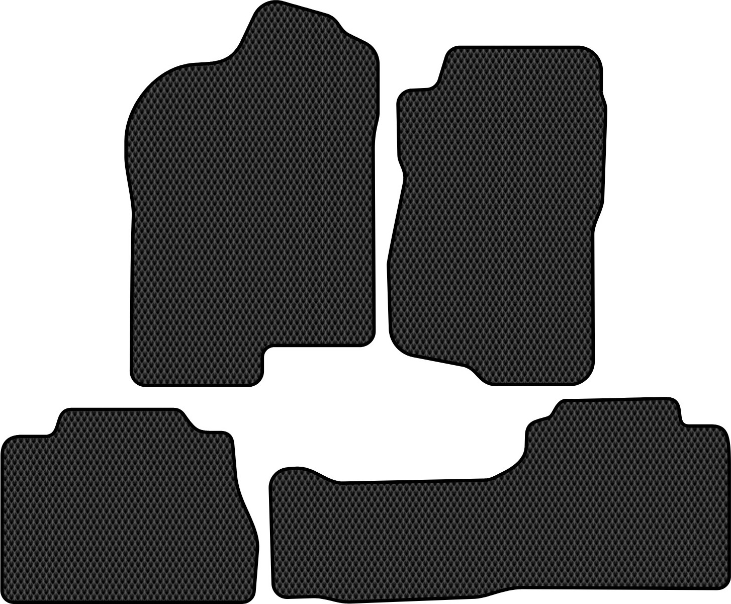 Комплект ковриков для авто Alicosta 2620_2 для Chevrolet Tahoe III SUV/GMT900 2006-2014 (EVA ромб, черный)