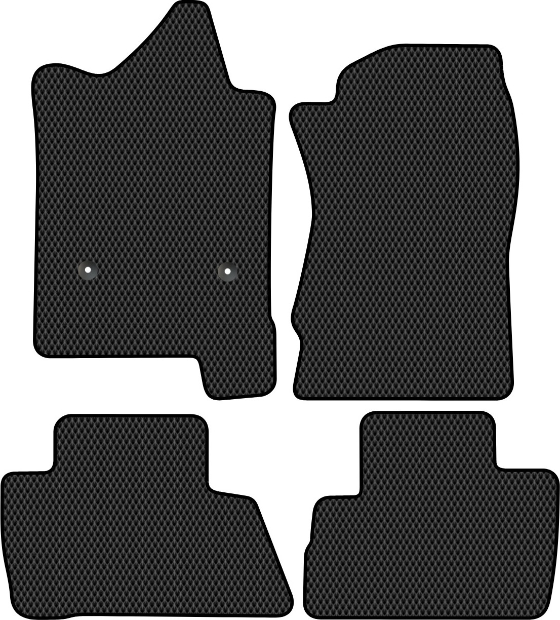Комплект ковриков для авто Alicosta 2621_2 для Chevrolet Tahoe IV SUV 2013-2021 (EVA ромб, черный)