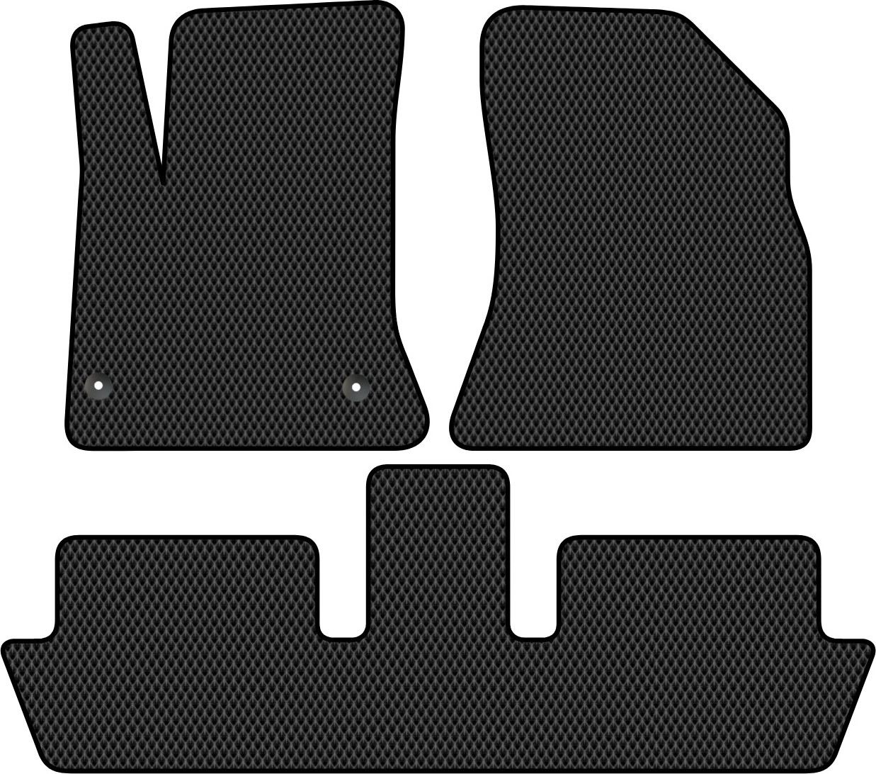 Комплект ковриков для авто Alicosta 0289_2 для Citroen C4 Picasso минивэн 2007-2014 (EVA ромб, черный)