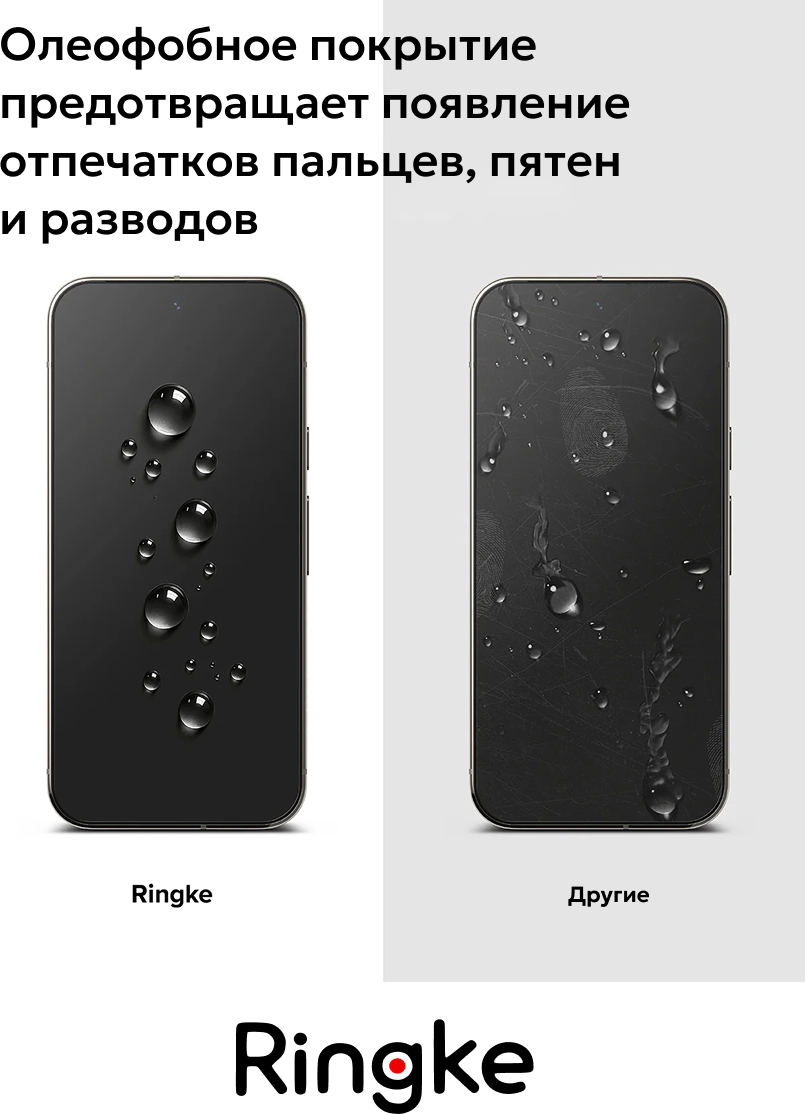 Набор защитных стекол для телефона Ringke Easy Slide для Pixel 10 Pro XL/9 Pro XL (2шт) — фото 3