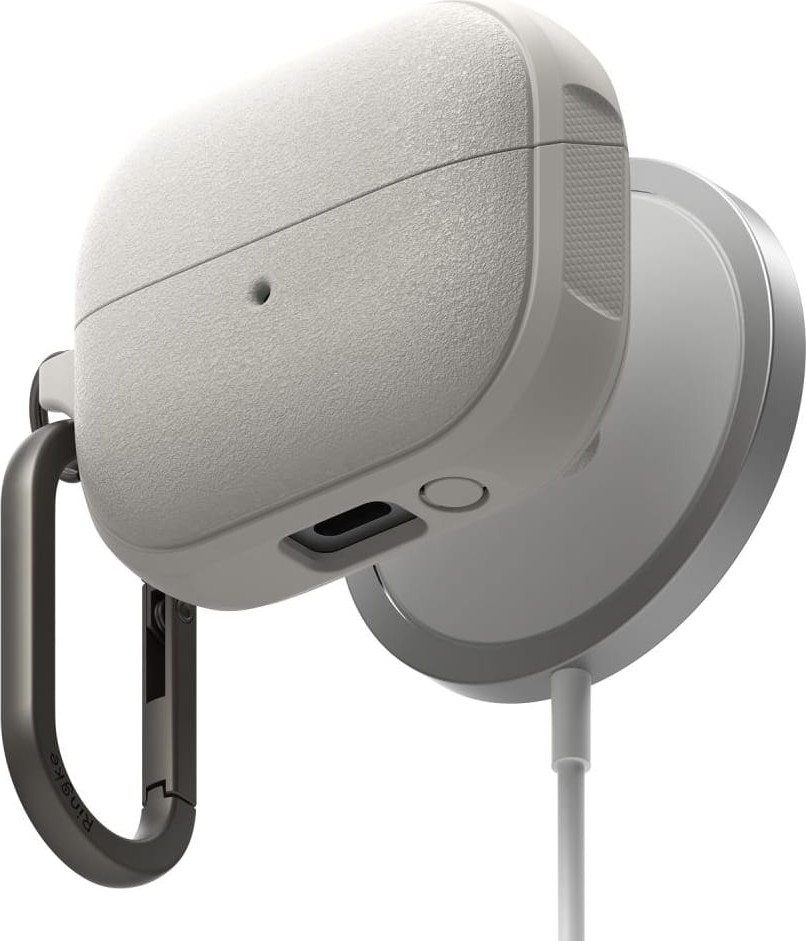 Чехол для наушников Ringke Onyx Magnetic Magsafe для Samsung Galaxy Buds 3/3 Pro (Warm Grey) — фото 4