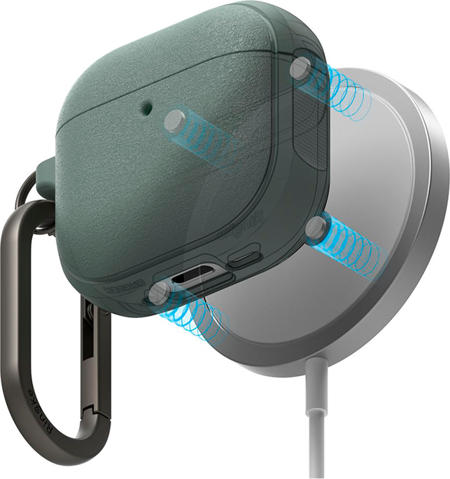 Чехол для наушников Ringke Onyx Magnetic для AirPods 4 (Sage Green) — фото 4