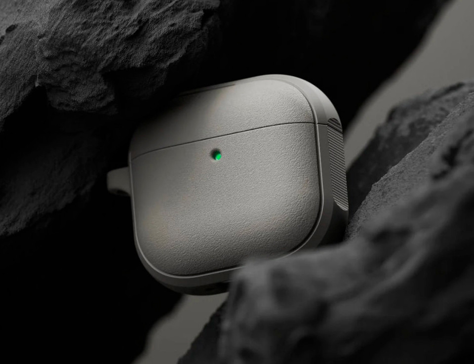 Чехол для наушников Ringke Onyx Magnetic для AirPods 4 (Warm Gray) — фото 6