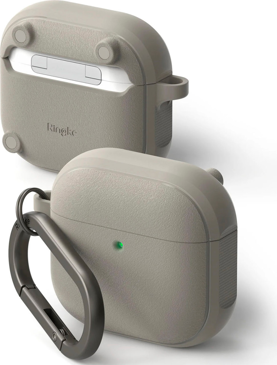 Чехол для наушников Ringke Onyx Magnetic для AirPods 4 (Warm Gray) — фото 2